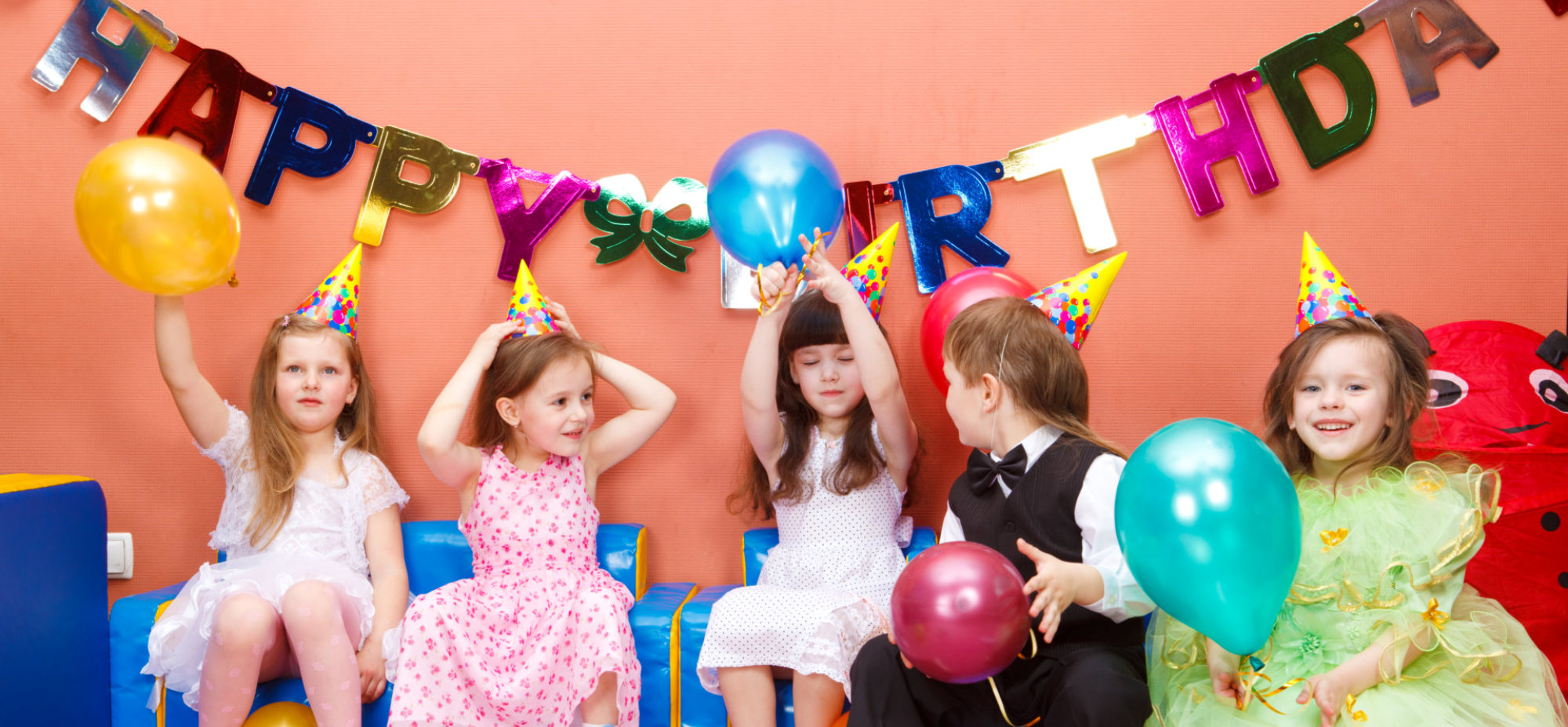 kids smiling on birthday celebration